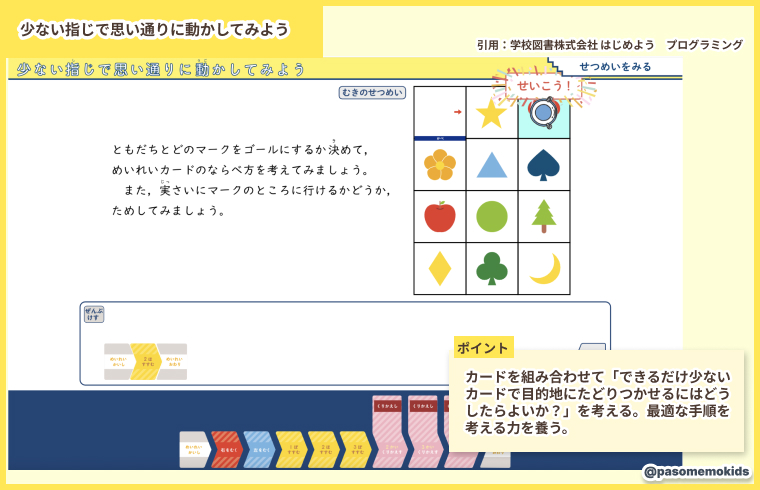 少ない指じで思い通りに動かしてみよう(学校図書株式会社)