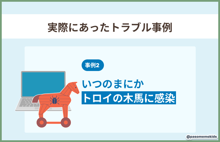「トロイの木馬」に感染