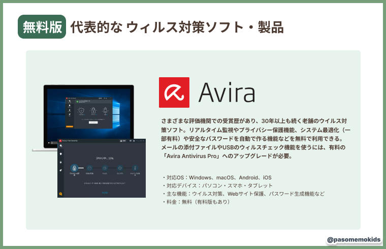 Avira Free Antivirus（アビラ フリー アンチウイルス）
