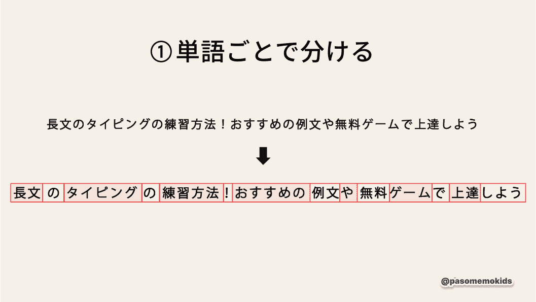 単語ごとに変換